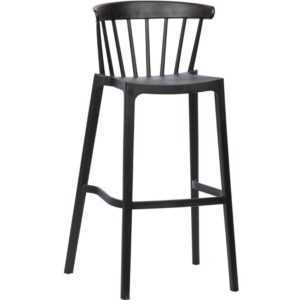 Hoorns Černá plastová zahradní barová židle Marbel 103 cm