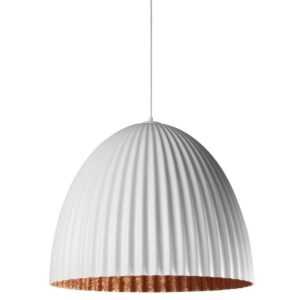 Nordic Design Bílo měděné kovové závěsné světlo Liss 50 cm