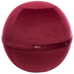 Bloon Paris Bordově červený sametový sedací/gymnastický míč Bloon Velvet 55 cm