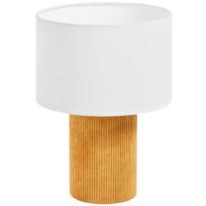 Žlutá látková stolní lampa Kave Home Bianella 29 cm