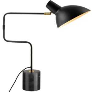 Černá kovová stolní lampa Halo Design Metropole Deluxe