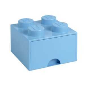 Světle modrý úložný box LEGO® Storage 25 x 25 cm