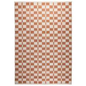 Oranžovo-béžový koberec ZUIVER CHECKER 160 x 230 cm