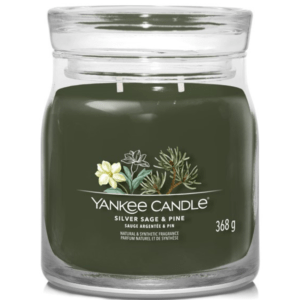 Střední vonná svíčka Yankee Candle Sage & Pine Signature