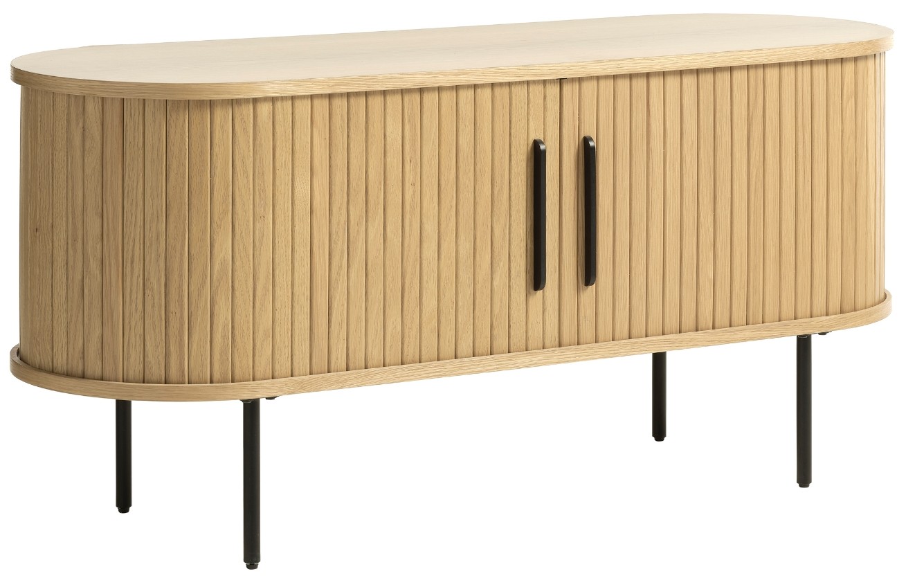 Dubový TV stolek Unique Furniture Nola 120 x 40 cm