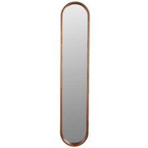White Label Hnědé dřevěné závěsné zrcadlo WLL NYKO