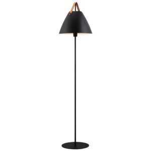 Nordlux Černá kovová stojací lampa Strap 155 cm