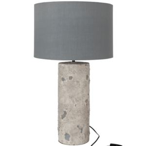 Šedá stolní lampa J-line Creppe 72 cm