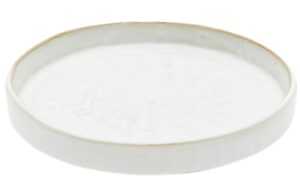 Bílý keramický dezertní talíř Kave Home Serni 18