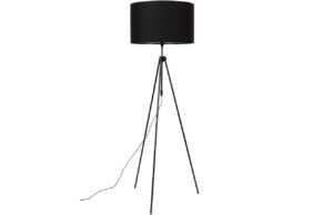 Černá stojací lampa ZUIVER LESLEY 153-181 cm