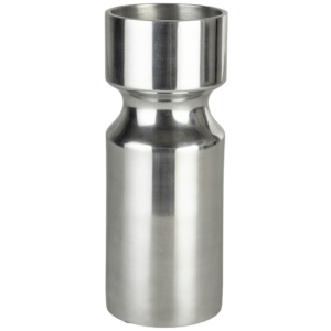 Stříbrná kovová váza ZUIVER GLORY 10 cm