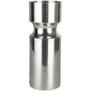 Stříbrná kovová váza ZUIVER GLORY 13 cm
