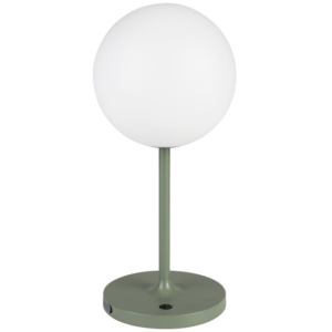 White Label Zelená kovová stolní lampa WLL HUB
