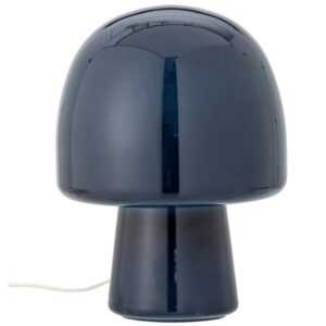 Modrá skleněná stolní lampa Bloomingville Paddy