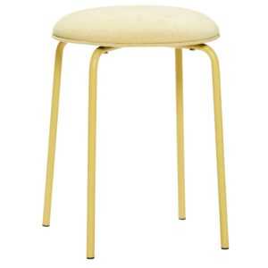 Žlutá čalouněná stolička Hübsch Stack 43 cm