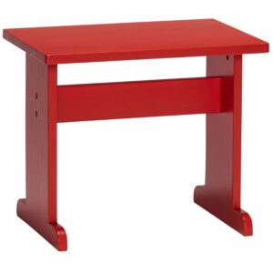 Červený dřevěný odkládací stolek Hübsch Play 50 x 35 cm