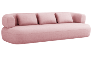 Růžová čalouněná čtyřmístná pohovka Windsor & Co Aldrin 226 cm
