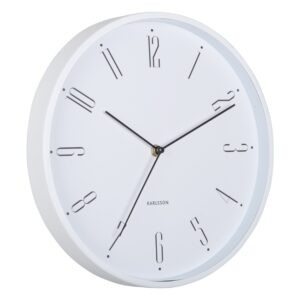 Time for home Bílé nástěnné hodiny Grand 30 cm