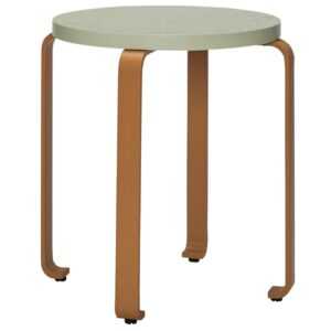 Zelená dřevěná stolička Hübsch Smile 46