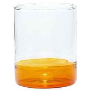 Oranžová sklenice Hübsch Kiosk 380 ml