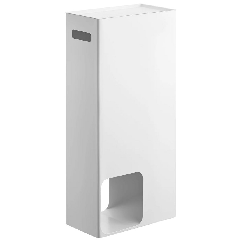 Bílý kovový stojan na toaletní papír Yamazaki Tower 48 cm