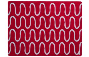 noo.ma Červeno-modrý pléd Swirl 200 x 150 cm