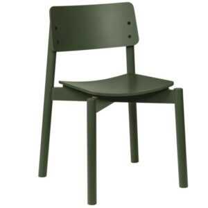 noo.ma Zelená dřevěná jídelní židle Wem
