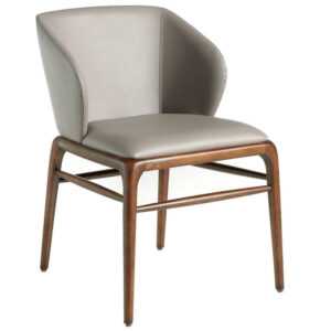 Béžová koženková jídelní židle Angel Cerdá No. 4065