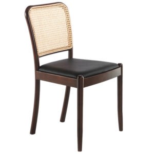 Černá koženková jídelní židle Angel Cerdá No. 4094