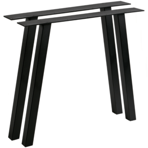 WOOOD Set dvou černých kovových stolových podnoží O-Leg 79 x 10 cm