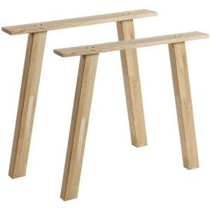 WOOOD Set dvou dřevěných stolových podnoží O-Leg 79 x 10 cm