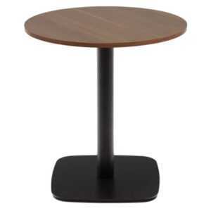 Ořechový bistro stolek Kave Home Dina 70 cm