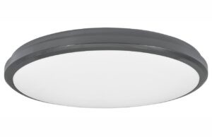 Tmavě šedé venkovní stropní LED světlo Nova Luce Tommy 32 cm