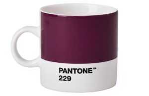 Fialový porcelánový hrnek Pantone Aubergine 229 120 ml