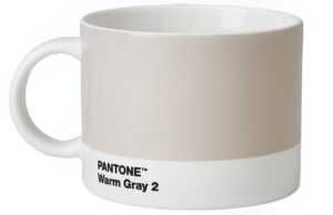 Světle šedý porcelánový hrnek Pantone Warm Gray 2 475 ml
