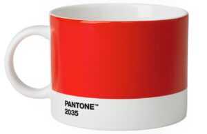 Červený porcelánový hrnek Pantone Red 2035 475 ml