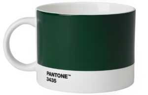 Tmavě zelený porcelánový hrnek Pantone Dark Green 3435 475 ml