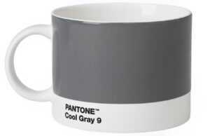 Šedý porcelánový hrnek Pantone Cool Gray 9 475 ml