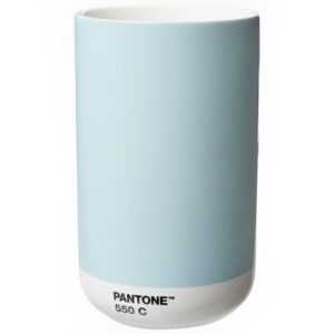 Světle modrá keramická váza Pantone Light Blue 550 14 cm