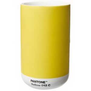 Žlutá keramická váza Pantone Yellow 012 14 cm