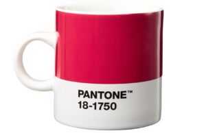 Růžový porcelánový hrnek Pantone Viva Magenta 18-1750 120 ml