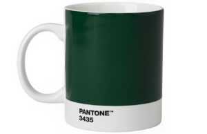 Tmavě zelený porcelánový hrnek Pantone Dark Green 3435 375 ml