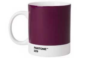 Fialový porcelánový hrnek Pantone Aubergine 229 375 ml