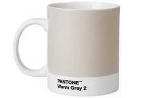 Světle šedý porcelánový hrnek Pantone Warm Gray 2 375 ml