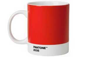 Červený porcelánový hrnek Pantone Red 2035 375 ml
