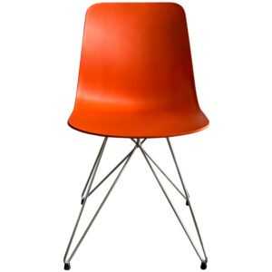 Oranžová plastová jídelní židle Gaber UNIK TC