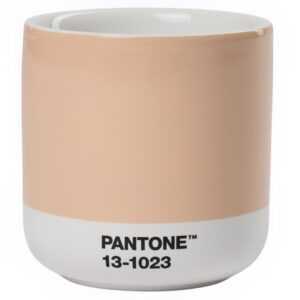 Světle oranžový porcelánový termohrnek Pantone Cortado Peach Fuzz 13-1023 175 ml