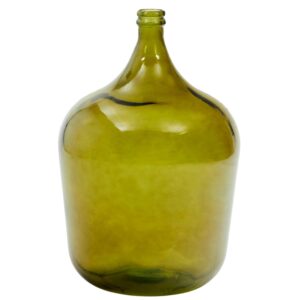Zelená skleněná lahev Kave Home Fiobe L