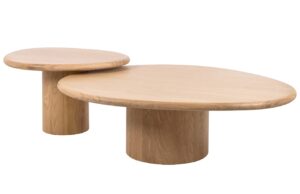 Set dvou dubových konferenčních stolků Richmond Oakley 114x90/70x60 cm