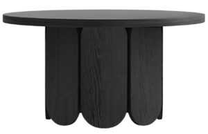 Černý dubový konferenční stolek Woodman Soft 78 cm